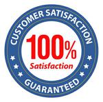 100% customer satiscaction badge